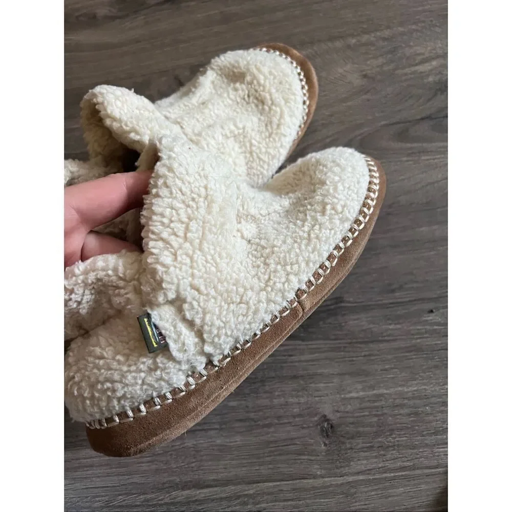 L.L.Bean Girl’s  Cozy Slipper Booties, Pile Fleece size 5-6